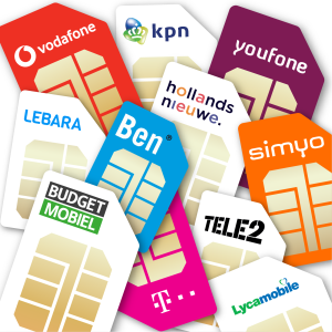 Simkaarten met providerlogo