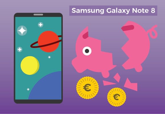Samsung Galaxy Note 8 dure telefoon